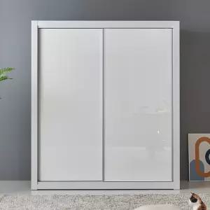 [우아미가구]보윤 UV하이그로시 슬라이딩 장롱 2통 A형