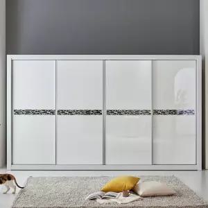 [우아미가구]리현트 UV하이그로시 슬라이딩 장롱 4통 G형