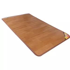 전기매트 한일의료기 황토우드 마루무늬 카페트 싱글 온열매트 바닥매트