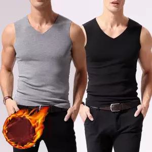 남성용 3색 부드러운 재질 따뜻한 보온 피치기모 나시 jac9+2ATT