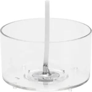 캔드막 티 라이트 캔들 컵 50개 투명 폴리카보네이트 플라스틱 빈 몰드 양철 용기 심지 (원형)