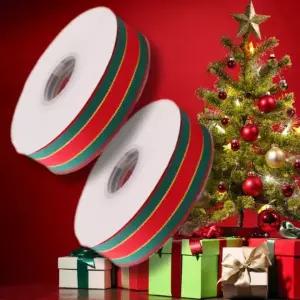 선물 포장 끈 크리스마스 빨간 리본