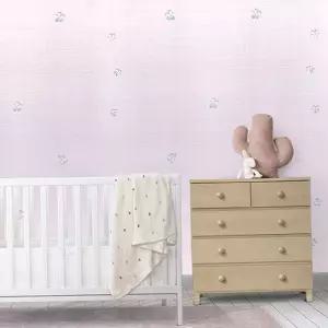 실크벽지 타탄 입체꽃핑크 50cmX10m 단열 결로방지 벽지인테리어