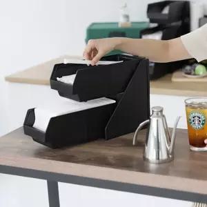 디스펜서 냅킨 빨대 매장 무인카페 오피스 2단 cafe