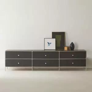 [우아미가구]제인 모듈 서랍 수납 낮은 거실장 2000