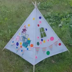 창작용 인디언텐트 꾸미기 중형 가로110X세로110X높이