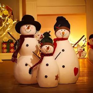 눈사람 데코용품 대형인형 화이트 스마일 인테리어 인형 소품