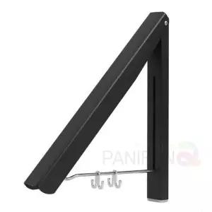 [라일리생활건강] Rly 폴딩 벽걸이행거 더블블랙 모자걸이 우드후크 후크