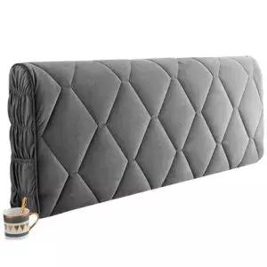 벨벳 침대 헤드커버 리폼 플러시 퀼트 등받이 커버 넉넉한