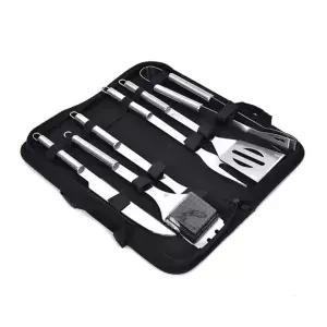 (선택 BBQ도구 스텐6P)바베큐 조리도구 세트 스텐 6P 가방포함 캠핑 취사도구 BBQ용품_24632403