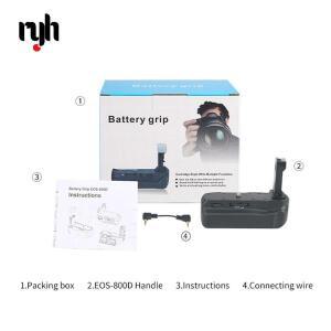 카메라 배터리 그립, 캐논 호환호환 EOS 77D 800D 9000D Rebel T7i Kiss X9i 용 수직