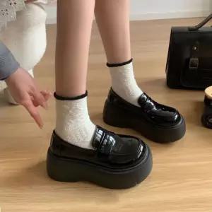 천진반 여사친 빈티지 캐주얼 데일리룩 신발 단화 플랫 프렌치스니커즈 통굽 봄가을 슬립온 선녀스타일 KUK