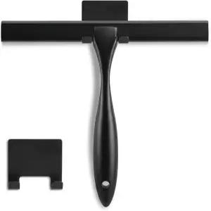 샤워 스퀴지 10인치 매트 블랙 욕실용 다용도 스테인리스 스틸 도어 거울 타일 및 자동차 창문 - 100