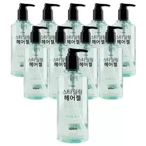 오릭스 스타일링 헤어젤 420ml x 10개 강력셋팅 하드젤