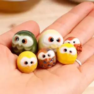 [하프클럽/셀러허브]선반 책상 장식 미니 인형 6p 귀여운 부엉이 장식품