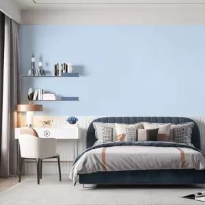 실크벽지 50cmX2.5m 라인 딥블루/결로현상 곰팡이방지 셀프도배 부분 시공 접착식벽지 포인트시트지