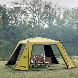 BISINNA 6-8 명 원터치 돔 텐트 비닐 코팅 캐노피 Waterpoof Sunshade Shelter for Family Camping Travel