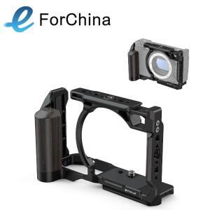 니콘 호환 ZR용 PULUZ 우드 핸들 메탈 카메라 케이지 확장 프레임