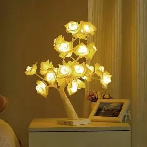 [하프클럽/셀러허브]감성 인테리어 로즈트리 LED 무드등 화이트