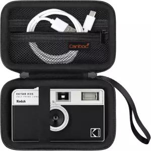 Canboc KODAK EKTAR H35/ H35N/ Snapic A1 필름 카메라용 휴대용 케이스 카메라 가방 배터리 USB 케이블