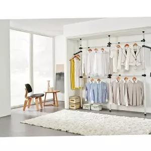 행거 업그레이드 38mm 4단 수납대 옷걸이