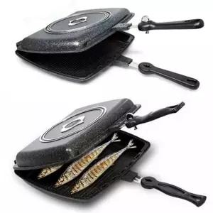 팬 직화구이 양면형 마블코팅 대형 생선구이 실용적 조리