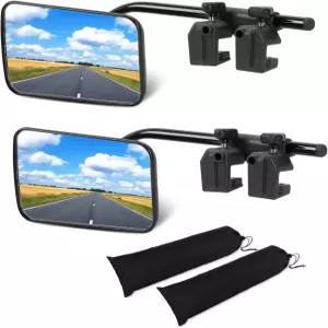 견인용 범용 클립 견인 미러 익스텐션 360도 조절 가능한 회전식 사이드 익스텐더 자동차 트럭 트레일러 RV