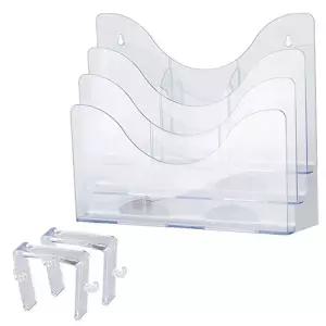 서류꽂이 파티션 서류꽂이 A4 3단 45mm 걸이케이스 선반걸이 정리함