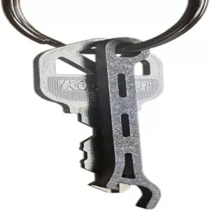 기어 인퓨전 브루 솔저 병따개 - 열쇠고리가 달린 얇은 티타늄 미국산 (돌파)