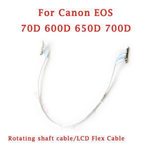 캐논 호환호환 EOS 70D 600D 디지털 카메라 수리 부품용 새 회전축 케이블 LCD 플렉스 샤프트 힌지 FPC