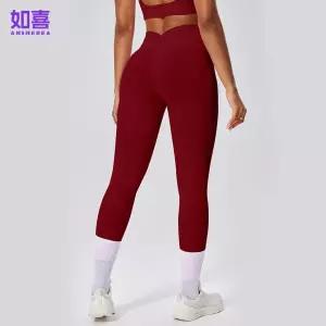 EAMT 바지 팬츠 여친 심리스 스키니 스포츠 피트니스 하이웨스트 요가 주름 힙업 9부 EUNG1