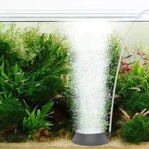 수족관 에어 스톤 스테인리스 스틸 베이스가 장착된 어항 버블러 에어레이터 나노 펌프용 산소 디퓨저