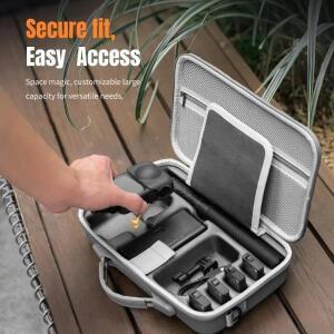 OSMO 360 파노라마 카메라 보관 가방 조정 가능한 와이드 스트랩 휴대용 PU 운반 케이스 안티 스크래치 핸