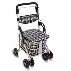 어르신 보행보조기 2종 의자 겸용 걸음 보조 재활 할머니 카트 성인용보행기 장바구니