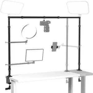 이마트 오버헤드 카메라 마운트 리그 데스크 및 조절 가능한 높이/폭(폰 홀더 포함) 최대 하중 26.5파운드