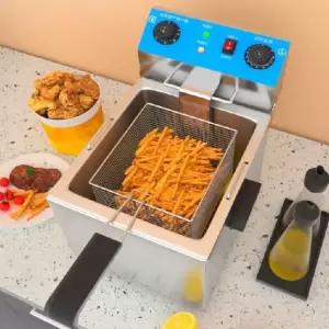 대용량 튀김기 6종 12L 26L 업소용 프라이어 치킨 감자튀김 더블실린더