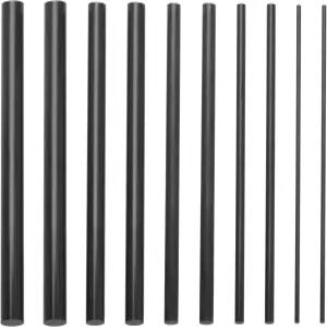 10개 탄소 섬유 낚싯대 수리 파리 낚시 키트 미끼 주조용 고체 2mm 4mm 6mm 8mm 10mm