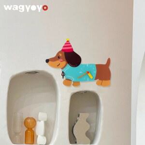 웰시코기 벽시계 초침 짧은다리 시계 강아지 음소거 핫도그 흔들리는다리