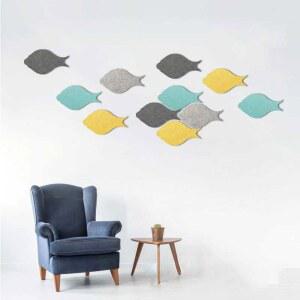 펠트 불렛 보드 사진 스티커 스트립 TV 자연 장식 Multi 플레이트 물고기