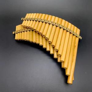 수제 팬플룻 교육용 왼손 입문 관악기 파이프 플루트 키 연주