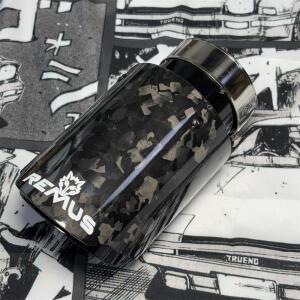 1조각 광택 배기 팁 Univarsal 자동차 액세서리 블랙 스테인레스 스틸 파이프 머플러 노즐 Remus