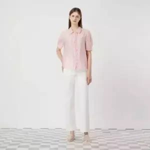 씨씨콜렉트 볼륨 하프 슬리브 러플 블라우스 C252MSC046 983075