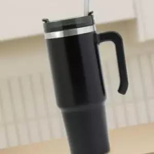 사무실 보냉컵 보온보냉 텀블러 블랙 빨대 자동차 휴대용 학생텀블러