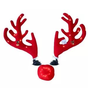 자동차 장식 사슴코 웨딩카 흡착형 차꾸미기 소품 루돌카