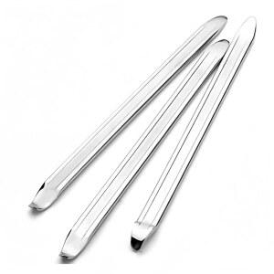 JOLNNKHF 3Pcs 자전거 타이어 레버, 오토바이 스푼 다리미 세트, 자전거용 공구 제거, 교체 키트 11Lengthen 아연 도금형 강철 수리 튜브