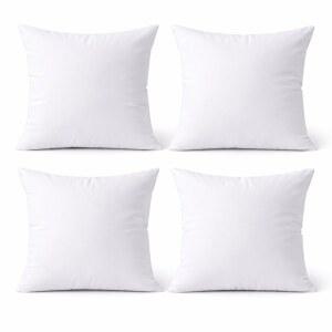 파보르누스 18 x 던지기 베개 18인치 침대 저자극 장식 소파 세트 사각형 삽입물 4개 및 의자용