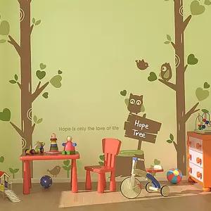 포인트그래픽스티커 인테리어소품 벽장식 희망나무 시트지 DIY 아이방 장식 캐릭터 리폼 데코