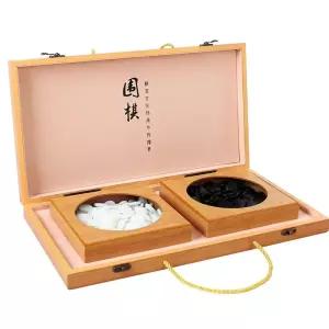 바둑알 게임 휴대용바둑판 원목 바둑판 세트 테이블 보드