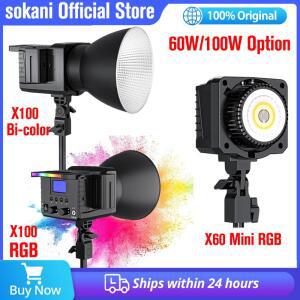 Sokani X100 / X60 미니 RGB 바이 컬러 LED 비디오 라이트 야외 사진 조명 스튜디오/비디오/사진 녹화용 Bo