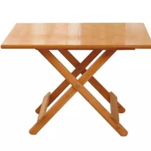 대나무 테이블 간이 식탁 사각 접이식 발코니 의자 폴딩 원목